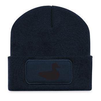 Canard - Beanie recyclé à patch - bleu marine - Devant