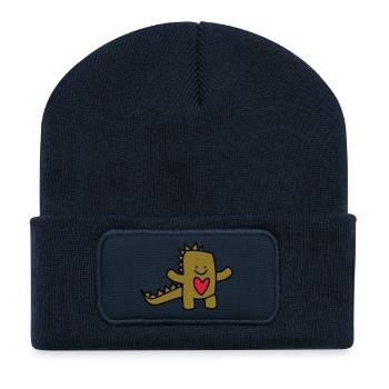 liebes-monster - Recycelte Patch Beanie - French Navy - Vorne