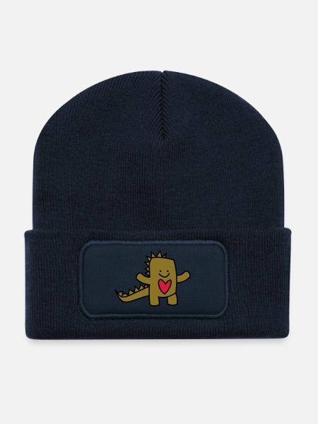 liebes-monster - Recycelte Patch Beanie - French Navy