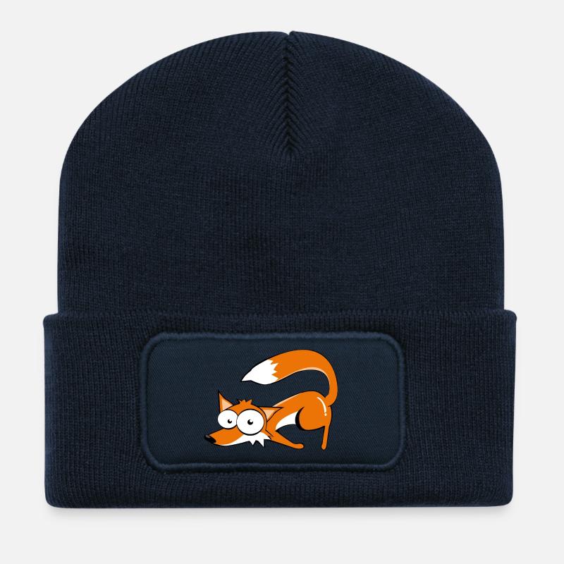 Fuchs - Recycelte Patch Beanie - French Navy
