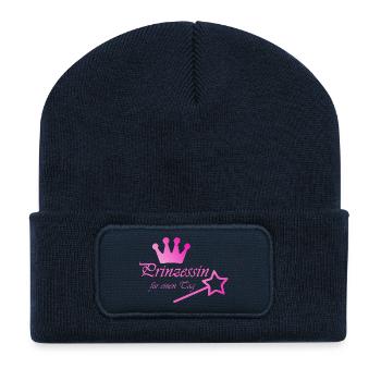 Prinzessin - Recycelte Patch Beanie - French Navy - Vorne