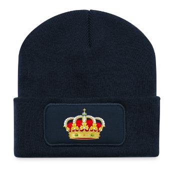 royal crown heraldry king - Recycelte Patch Beanie - French Navy - Vorne