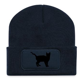 cat - Recycled Patch Beanie - french navy - Front