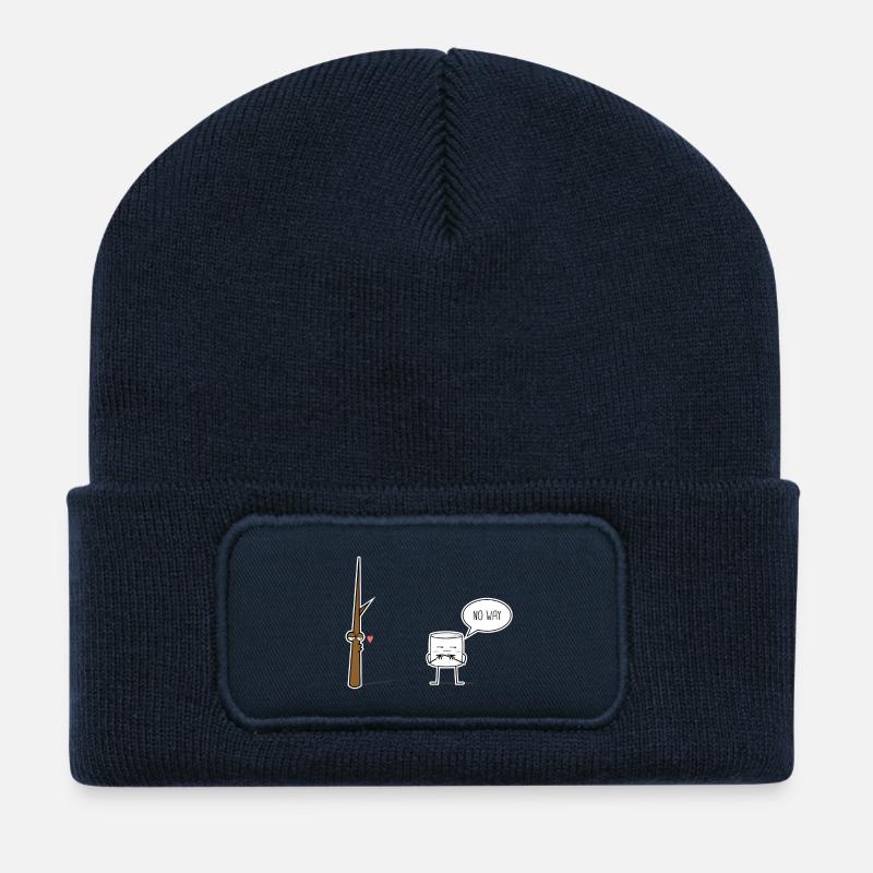 guimauve - Beanie recyclé à patch - bleu marine