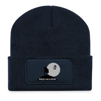 WAITING FOR A MAN IN A BLUE BOX - Recycled Patch Beanie - french navy - Front
