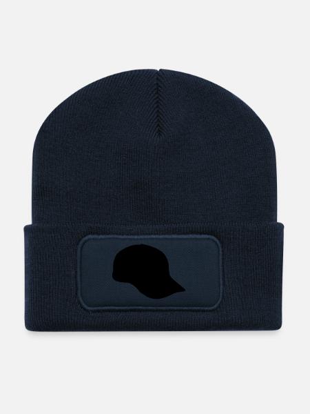 casquette - Beanie recyclé à patch - bleu marine