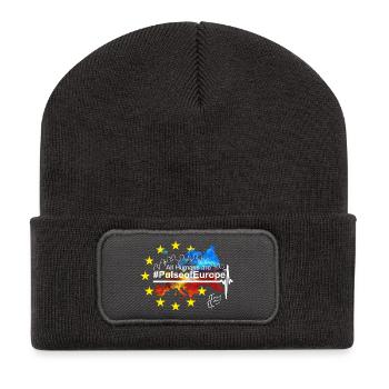 Pulse of Europe - Recycelte Patch Beanie - Dunkelgrau - Vorne