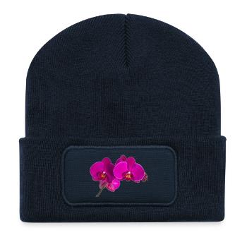 Phalaenopsis - Recycelte Patch Beanie - French Navy - Vorne