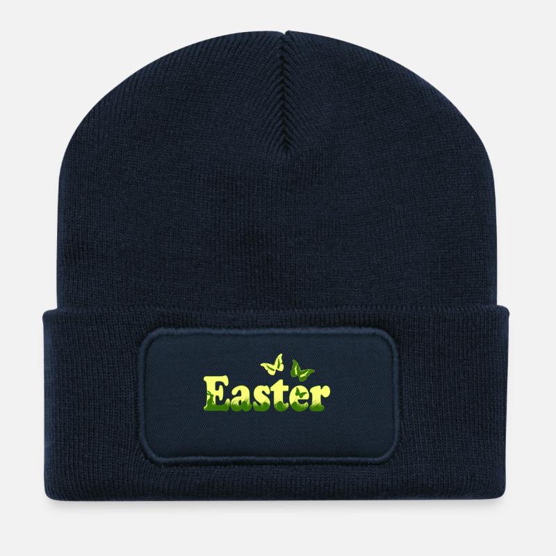 Easter - Recycelte Patch Beanie - French Navy