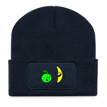 fruit salad three - Beanie recyclé à patch - bleu marine - Devant