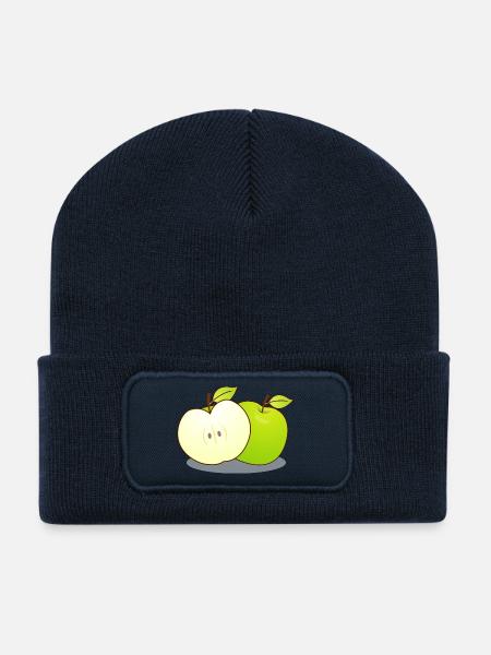 Äpfel - Recycelte Patch Beanie - French Navy