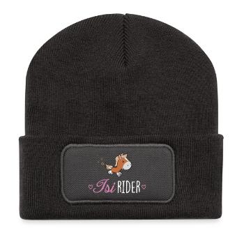 Isi Rider - Recycelte Patch Beanie - Dunkelgrau - Vorne