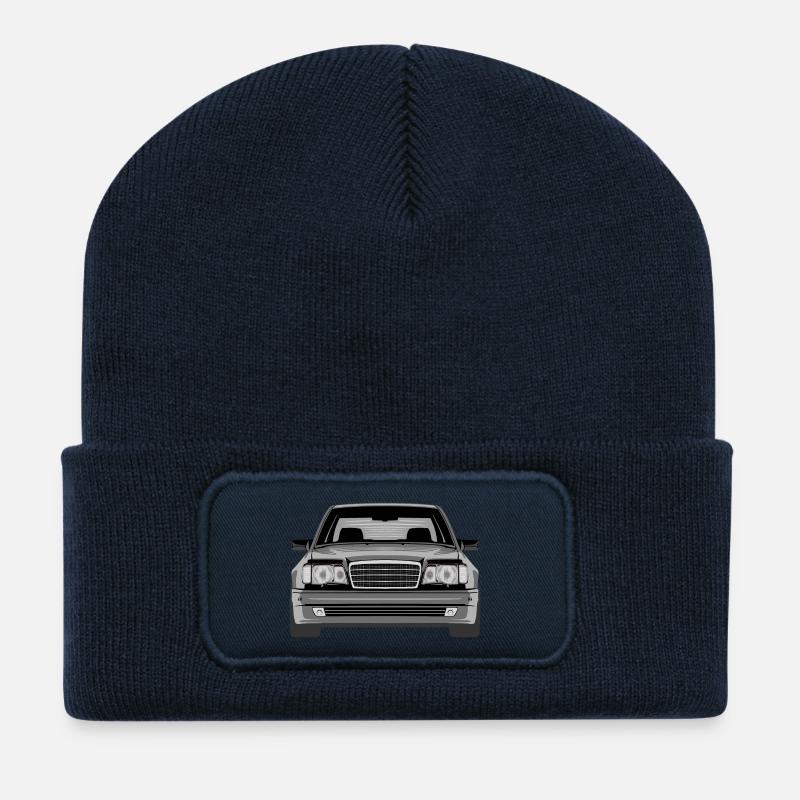 W124 legends never die - Recycelte Patch Beanie - French Navy