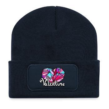 Valentine's Day Be my Valentine geometric - Recycled Patch Beanie - french navy - Front