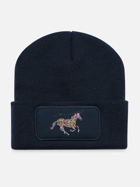 Einhorn - Recycelte Patch Beanie - French Navy