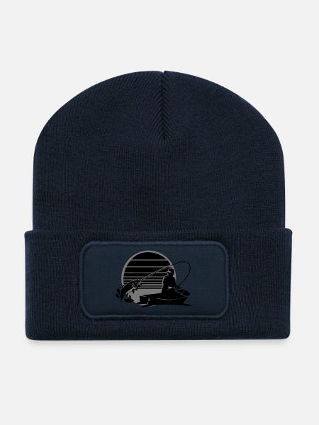 Angeln - Recycelte Patch Beanie - French Navy