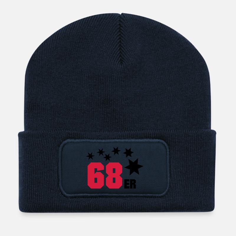 68er - Recycelte Patch Beanie - French Navy