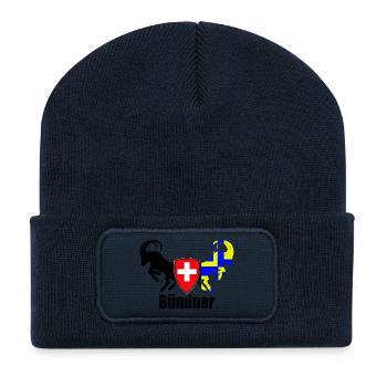 bündner - Recycled Patch Beanie - french navy - Front