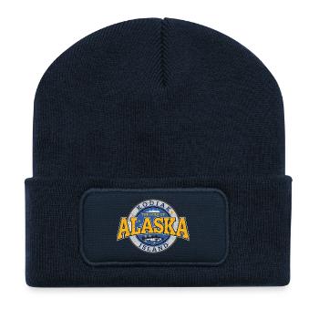 Alaska Kodiak Island (oldstyle) - Recycelte Patch Beanie - French Navy - Vorne