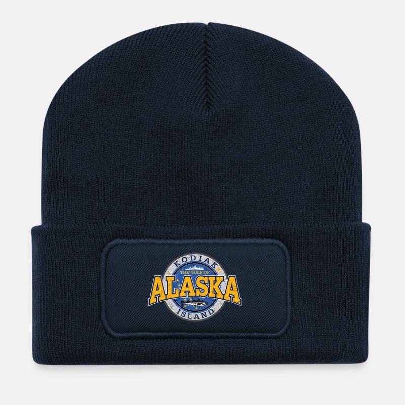 Alaska Kodiak Island (oldstyle) - Recycelte Patch Beanie - French Navy