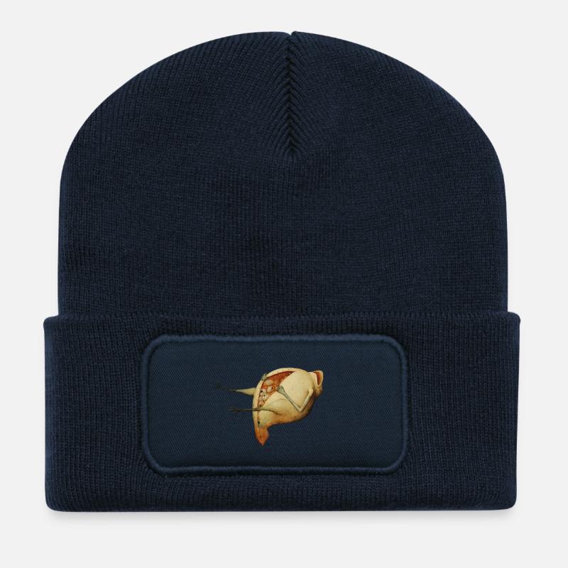 Bruegels Dämon 3 - Recycelte Patch Beanie - French Navy