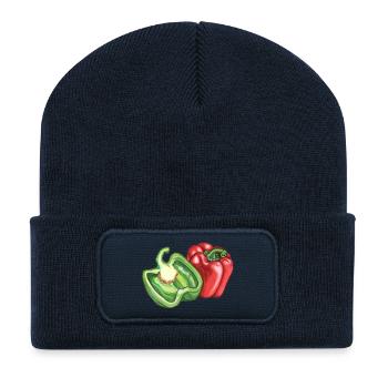 paprika - Recycled Patch Beanie - french navy - Front