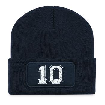 10 in white in the used look - Recycled Patch Beanie - french navy - Front