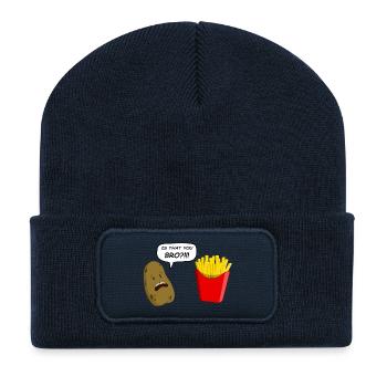 potato - Recycelte Patch Beanie - French Navy - Vorne