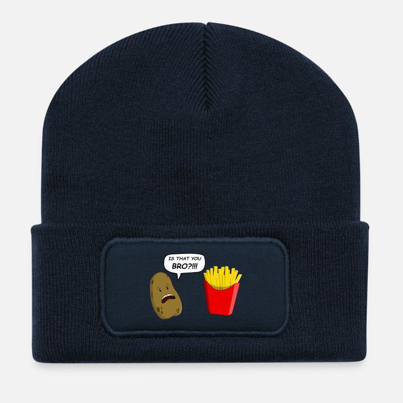 potato - Recycelte Patch Beanie - French Navy