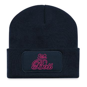 Mrs Frau Chefin Ehefrau Geschenk - Recycelte Patch Beanie - French Navy - Vorne