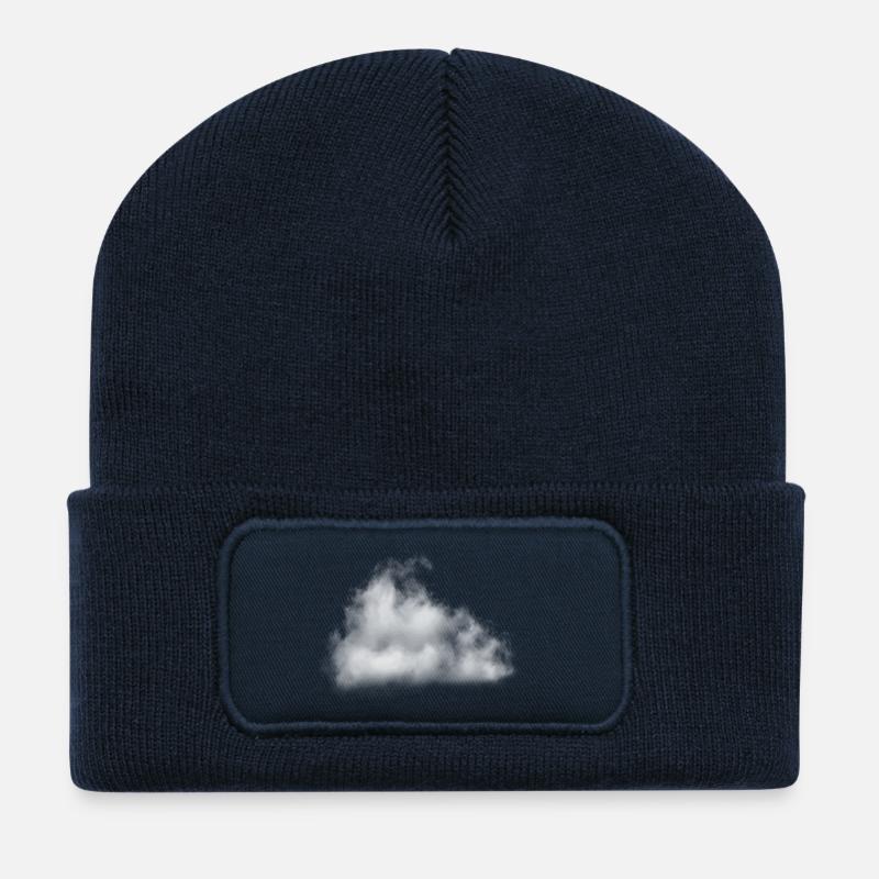 White Cloud - Recycled Patch Beanie - french navy