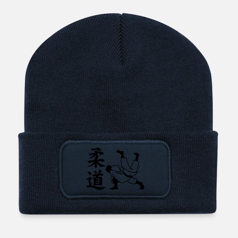 judo - Recycelte Patch Beanie - French Navy