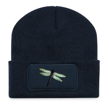 Libelle - Recycelte Patch Beanie - French Navy - Vorne