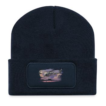 Helikopter - Recycled Patch Beanie - french navy - Front