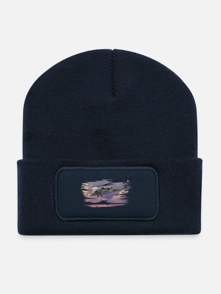 Helikopter - Recycelte Patch Beanie - French Navy