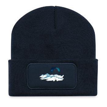 Paragliding - Recycled Patch Beanie - french navy - Front