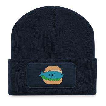 Funny gifts for North Germans - Recycled Patch Beanie - french navy - Front