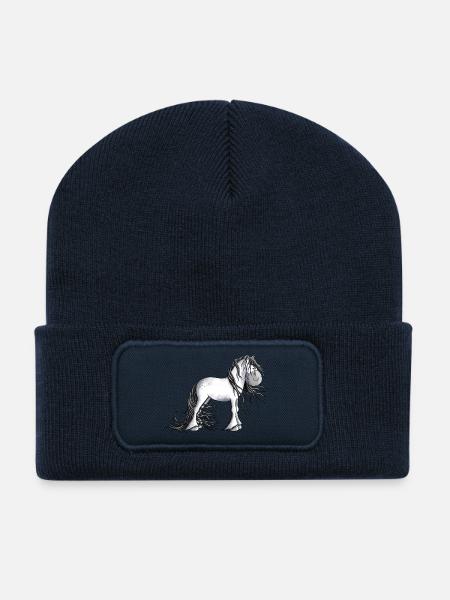 Niedlicher Andalusier - Recycelte Patch Beanie - French Navy