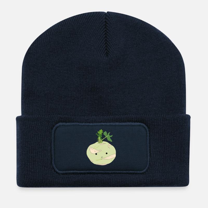 Mr. Kohlrabi - Recycled Patch Beanie - french navy