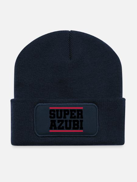 super azubi - Recycelte Patch Beanie - French Navy