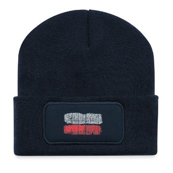 Long distance hiking trails - Recycled Patch Beanie - french navy - Front