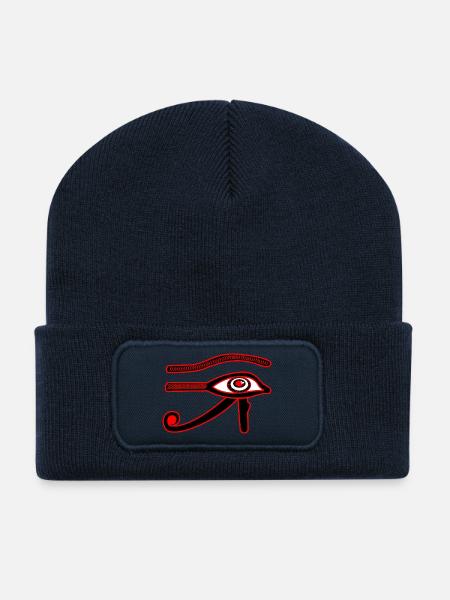 Eye of ra eye of horus - Recycled Patch Beanie - french navy