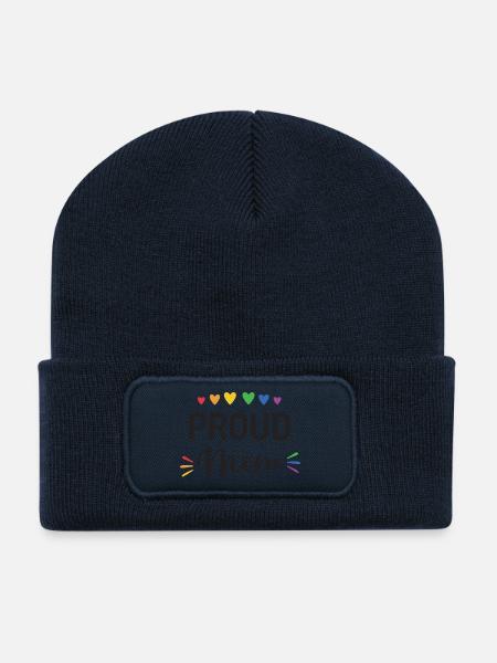 Stolze Mama - Recycelte Patch Beanie - French Navy