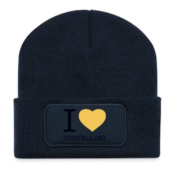 I LOVE TORTELLONI - Recycled Patch Beanie - french navy - Front