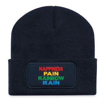 Happiness - Recycled Patch Beanie - french navy - Front