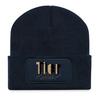 Tierliebhoba - Tierliebhaber, Österreich Dialekt - Recycelte Patch Beanie - French Navy - Vorne