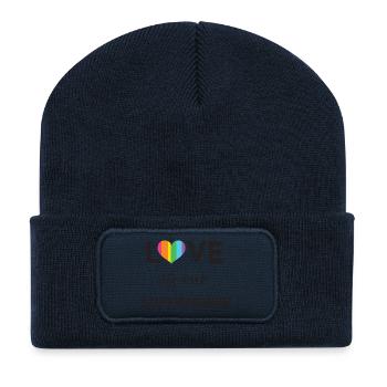 Pride Month - LGBTQ+ Love is Our Superpower - Recycled Patch Beanie - french navy - Front