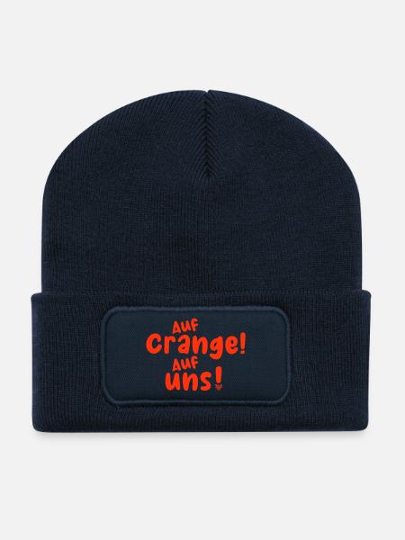 auf crange - Recycelte Patch Beanie - French Navy