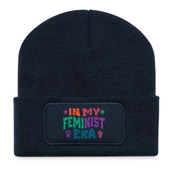 In my feminist era - Recycled Patch Beanie - french navy - Front