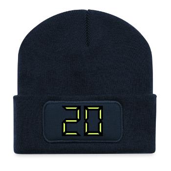 20. 20 YEARS. 20TH ANNIVERSARY. BIRTHDAY 20 YEARS. - Recycled Patch Beanie - french navy - Front